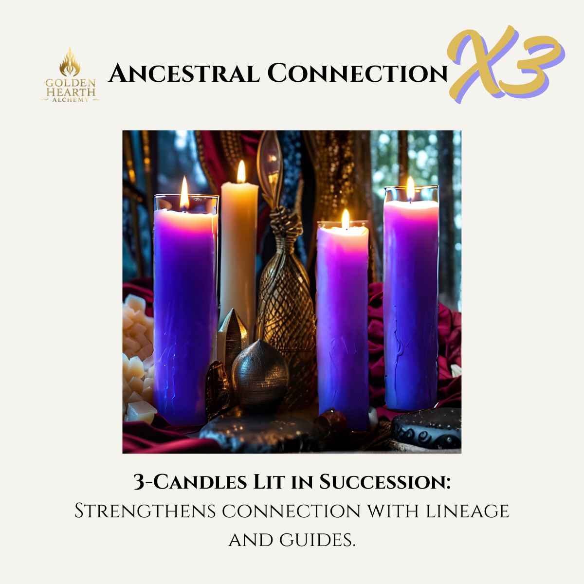 3X Ancestral Connection Candles