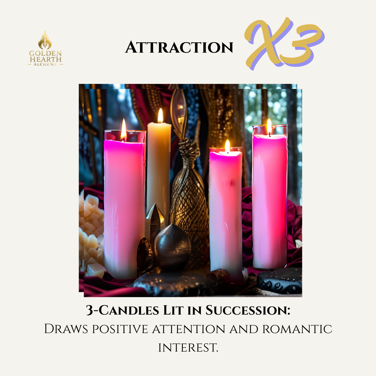 3X Attraction Candles
