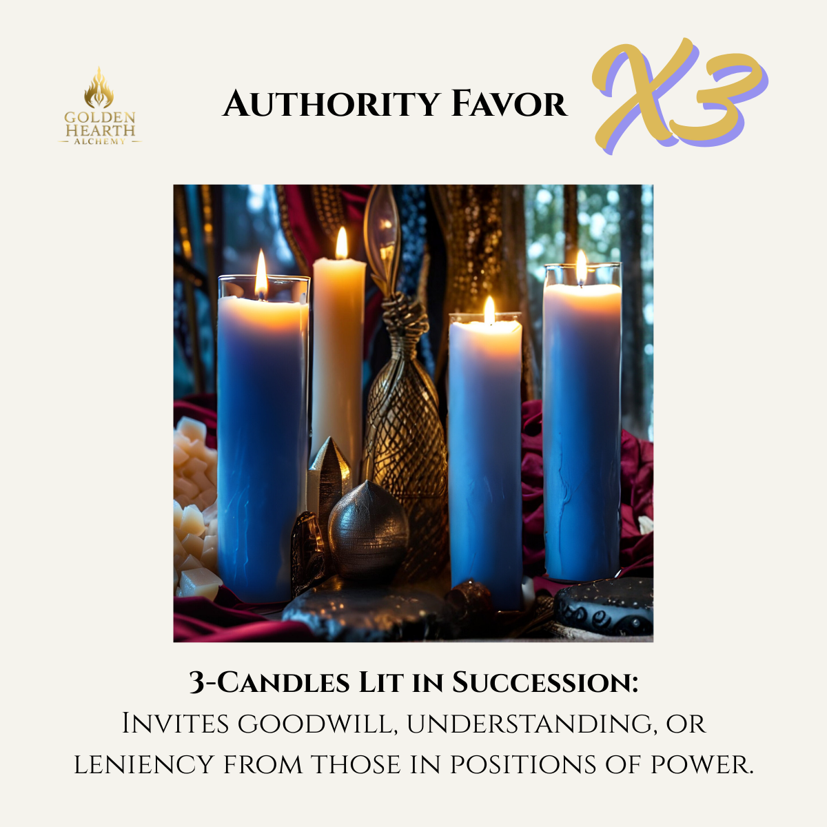 3X Authority Favor Candles