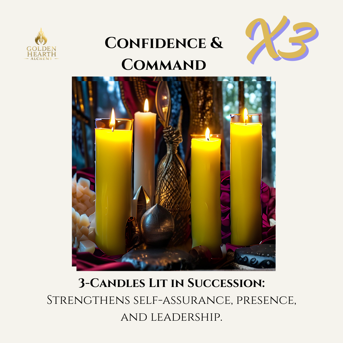3X Confidence & Command Candles