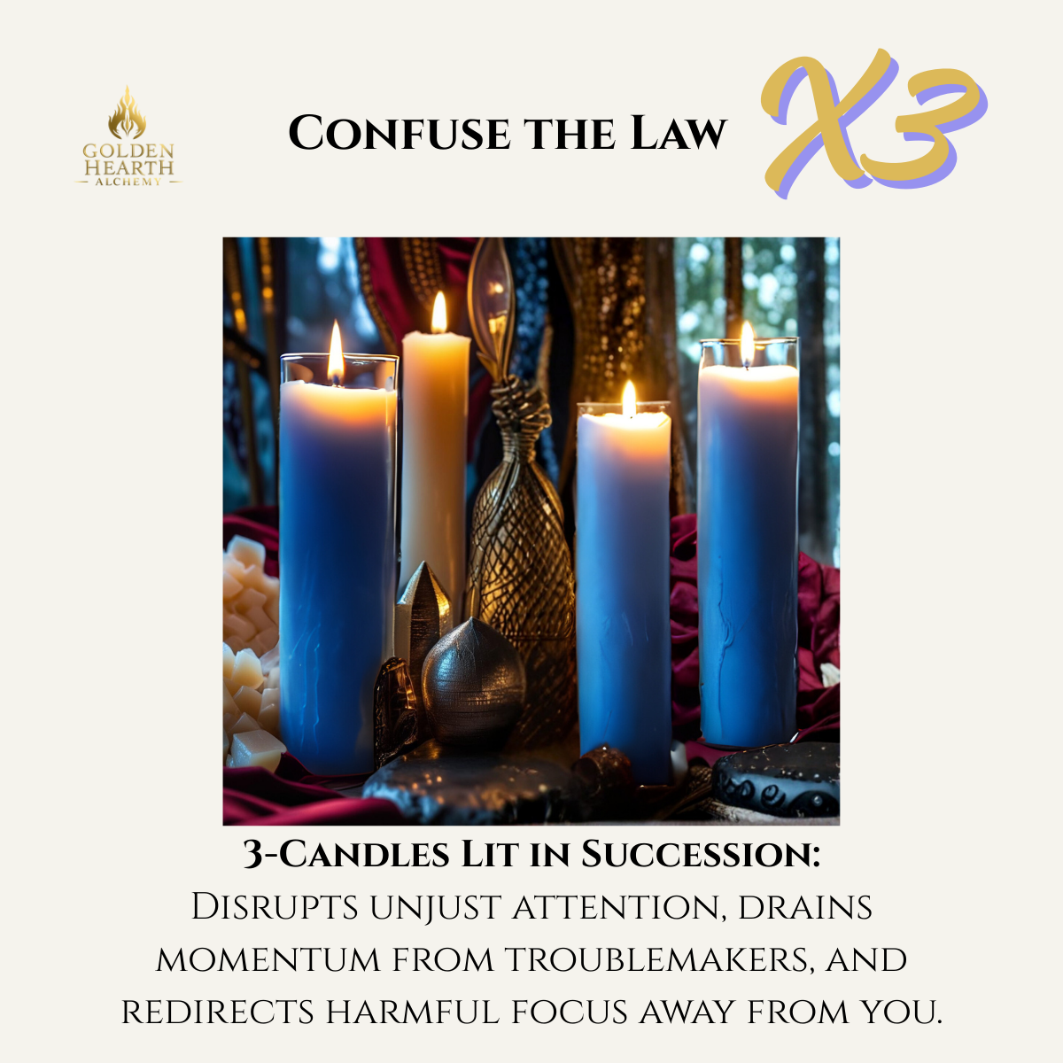 3X Confuse the Law Candles