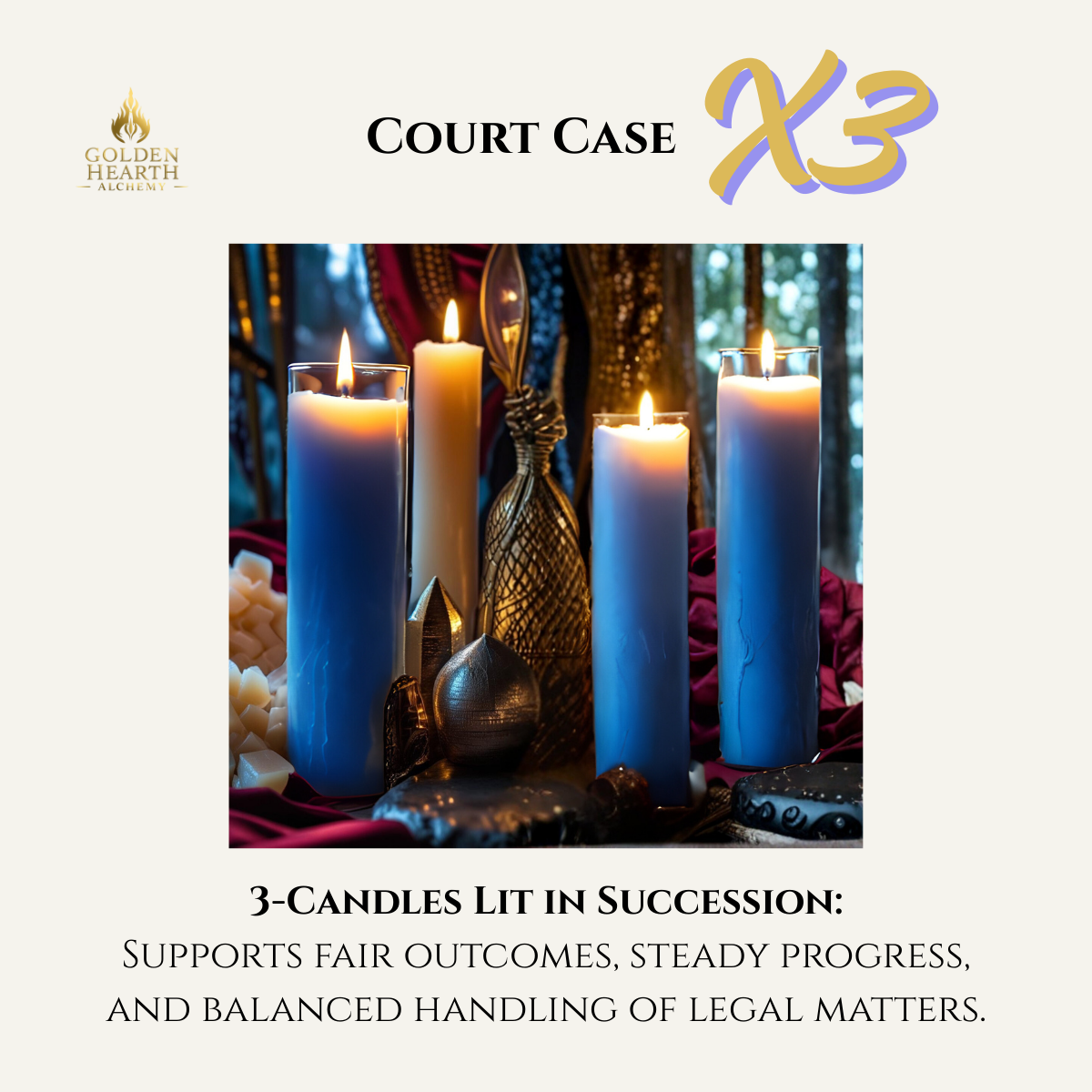3X Court Case Candles