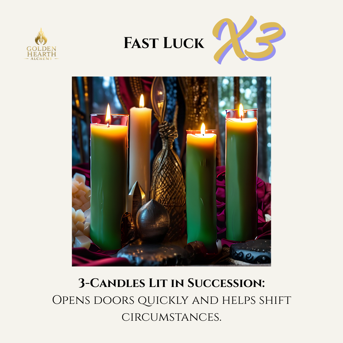 3X Fast Luck Candles