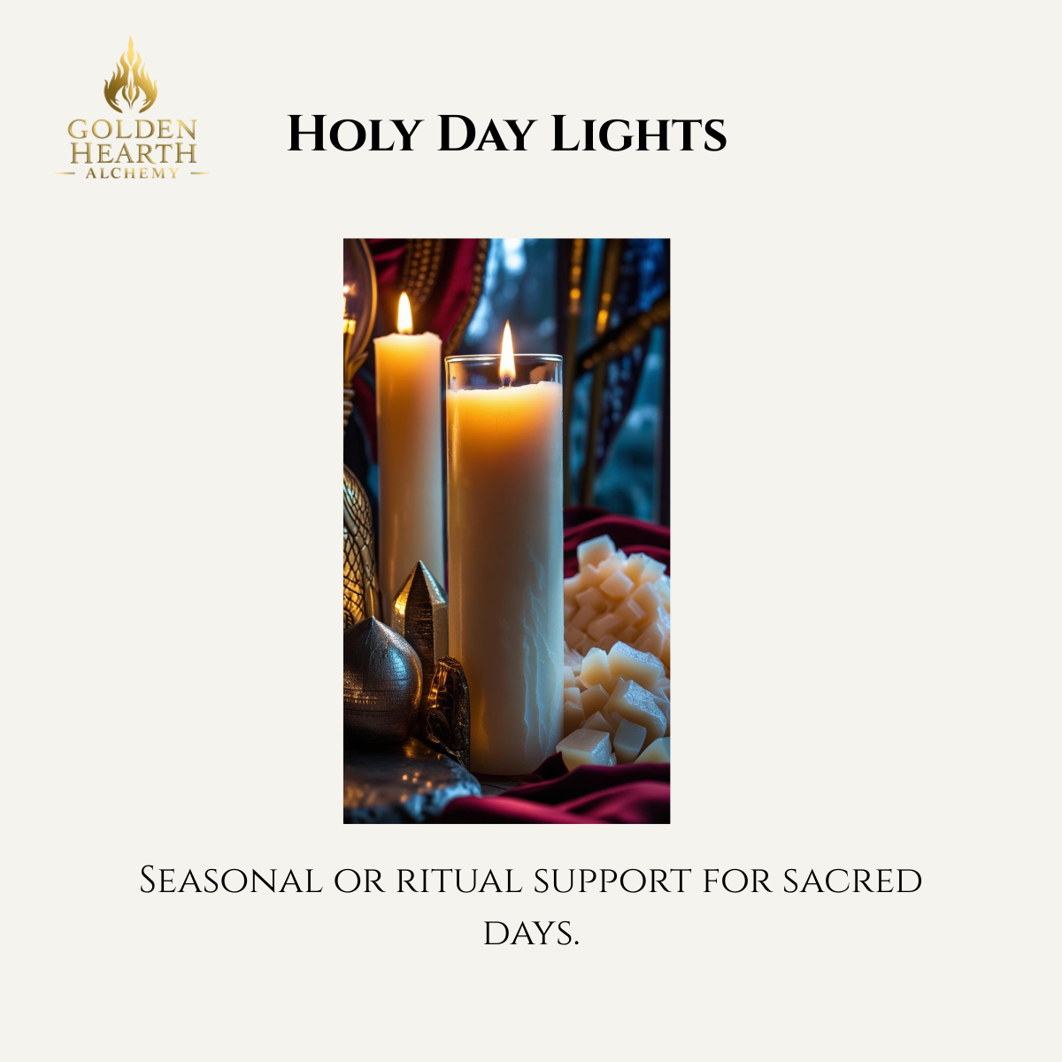 Holy Day Lights Candle