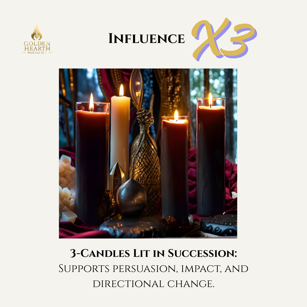3X Influence Candles