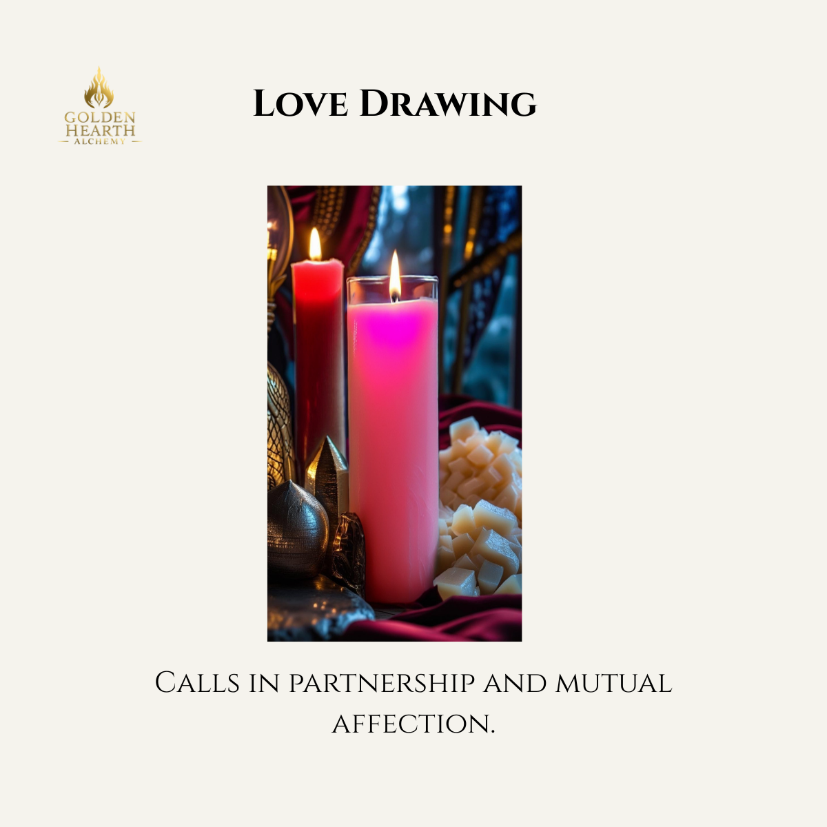 Love Drawing Candle