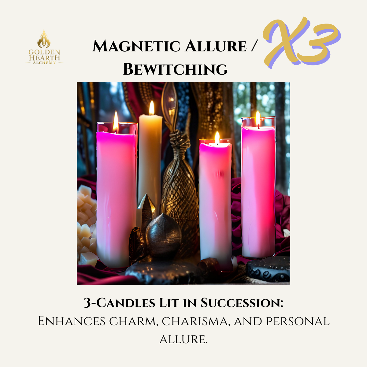 3X Magnetic Allure / Bewitching Candles