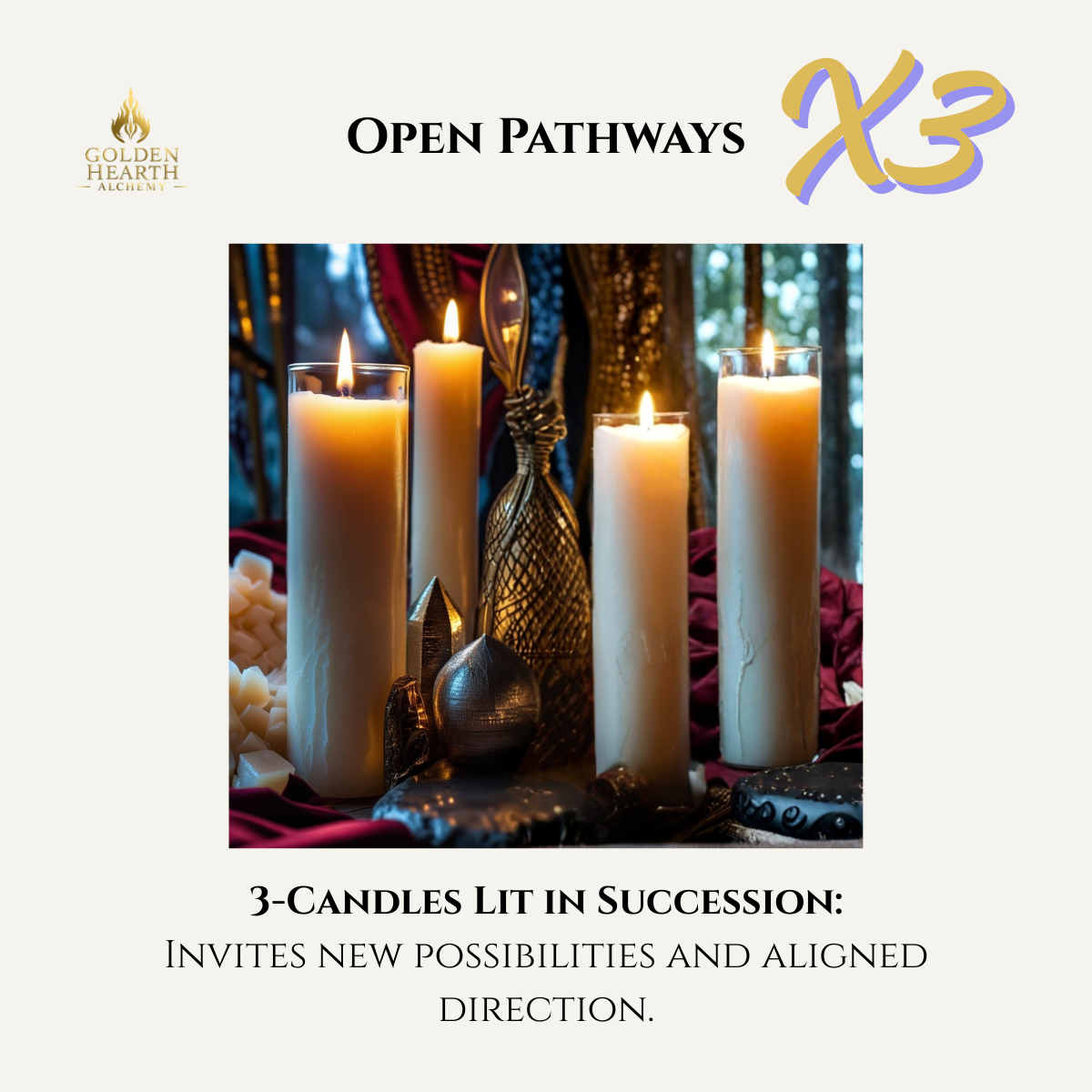 3X Open Pathways Candles