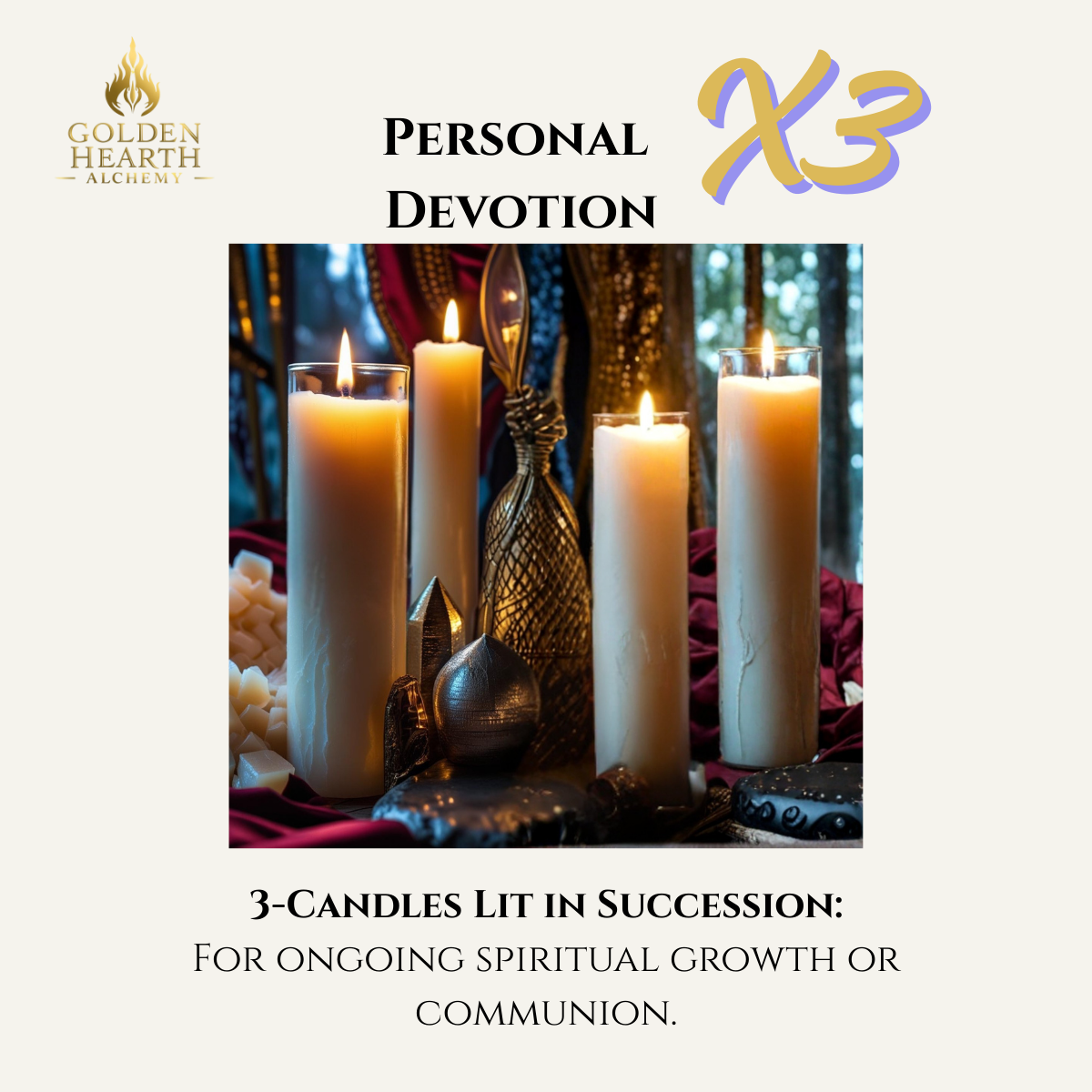 3x Personal Devotion Candles