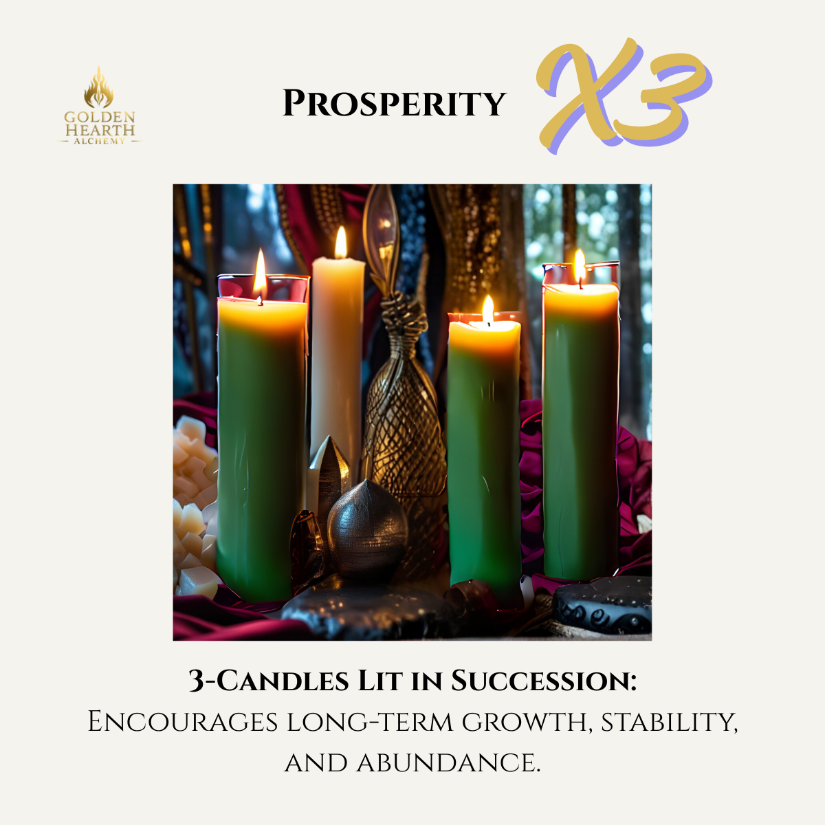 3X Prosperity Candles