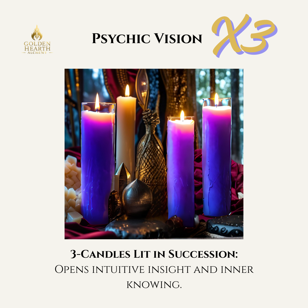 3X Psychic Vision Candles