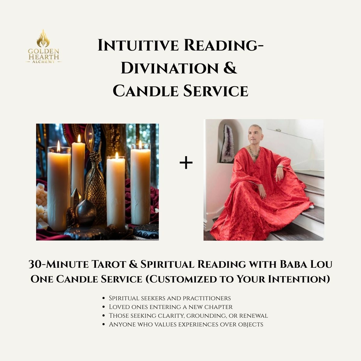 Intuitive Reading/Divination + Candle Service Package