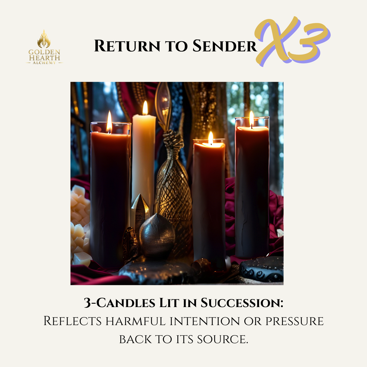 3X Return to Sender Candles