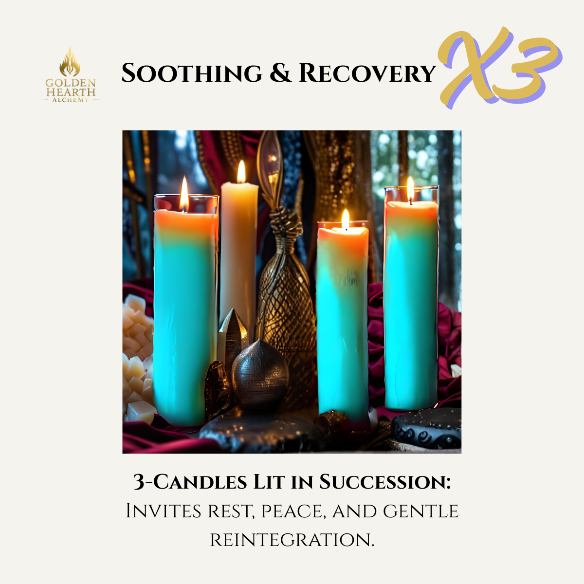 3X Soothing & Recovery Candles