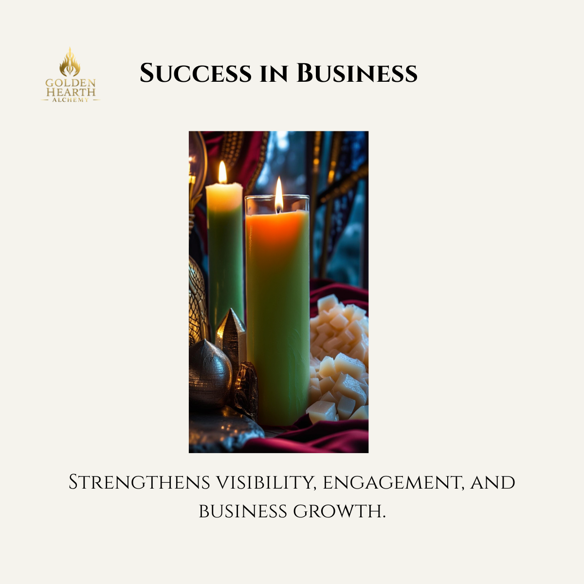 Success in Business Candle