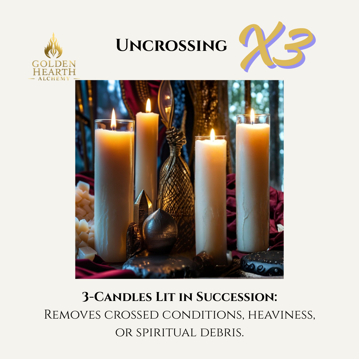 3X Uncrossing Candle