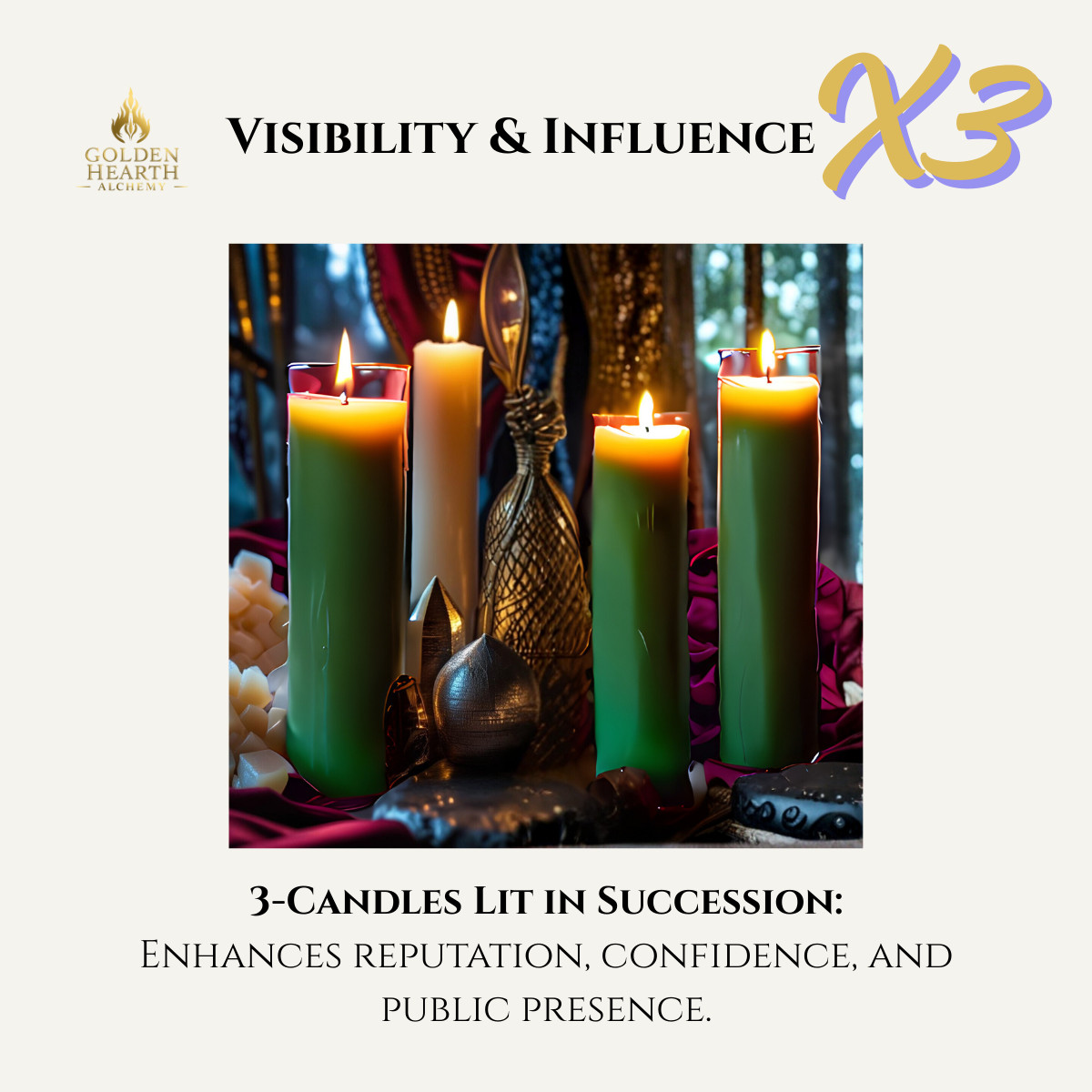 3X Visibility & Influence Candles